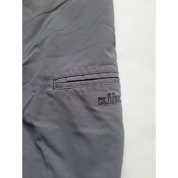 KÜHL Gray Elastic Waist Drawstring Shorts Men’s Size M Casual Outdoor Hiking - Picture 9 of 9